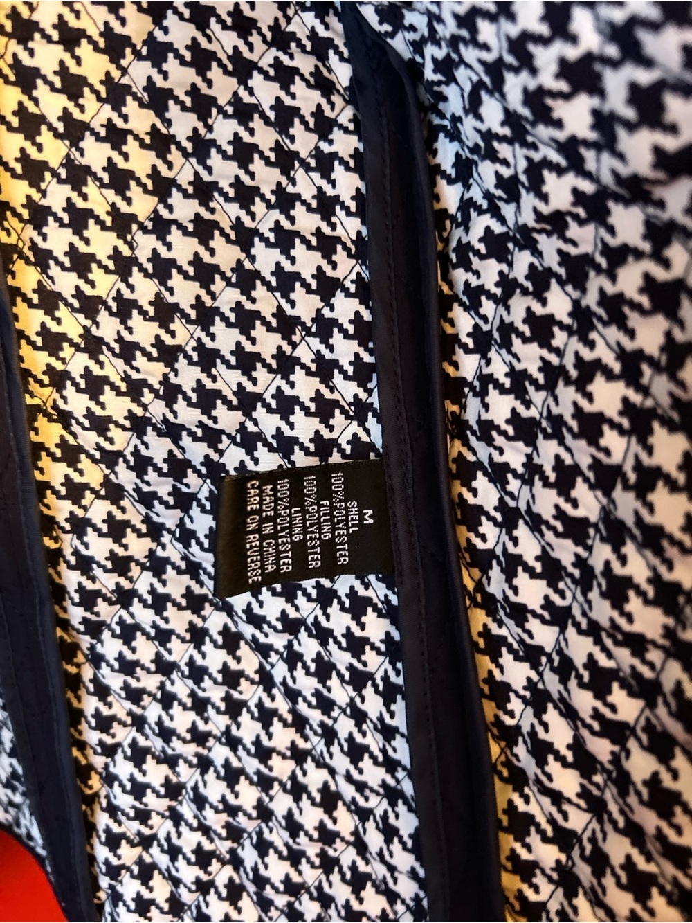 quilted navy jacket - Picture 4 of 4